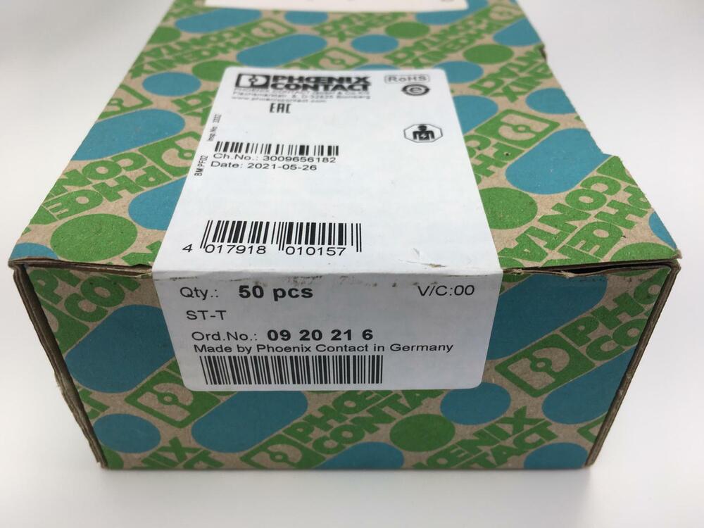 Vpe 50 X Phoenix Contact Trennstecker 0920216 Disconnect Plug st-T
