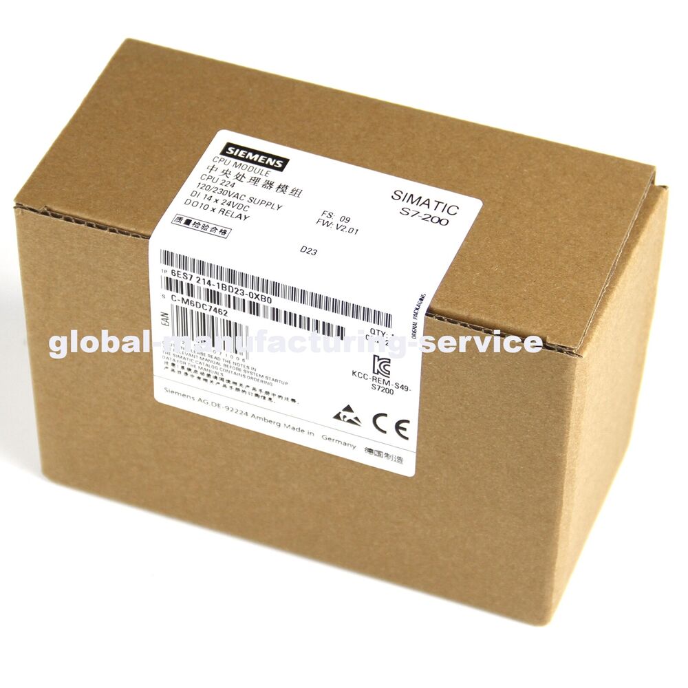 NEW SIEMENS 6ES7 214-1BD23-0XB0 6ES7214-1BD23-0XB0 CPU Module Made In Germany DHL / UPS / FedEx