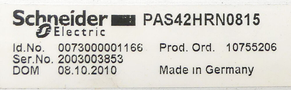 SCHNEIDER ELECTRIC PAS42HRN0815 LINEAR DRIVE -used-- UPS / DHL / Fedex