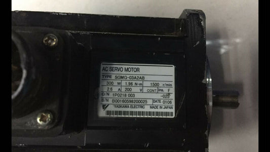 YASKAWA SERVO MOTOR SGMG-03A2AB FREE EXPEDITED SHIPPING refurbished DHL / UPS / FedEx