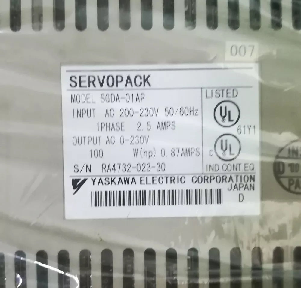 1PC New Yaskawa SGDA-01AP Servo Driver Expedited Shipping