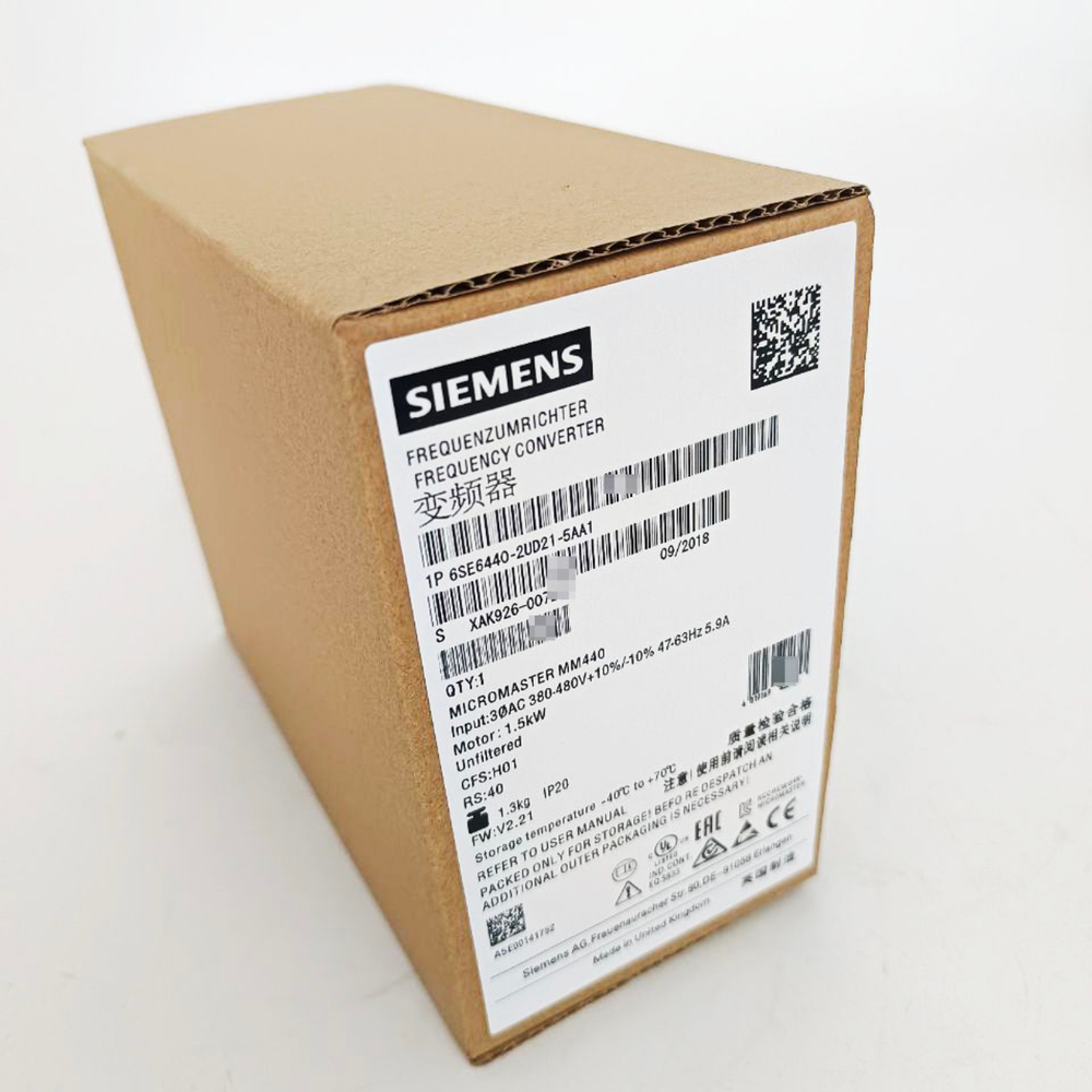 New Siemens 6SE6 440-2UD21-5AA1 6SE6440-2UD21-5AA1 MICROMASTER440 without filter