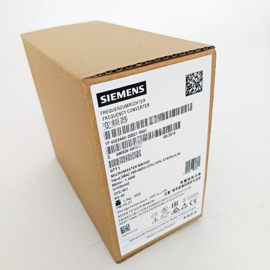 New Siemens 6SE6 440-2UD21-5AA1 6SE6440-2UD21-5AA1 MICROMASTER440 without filter