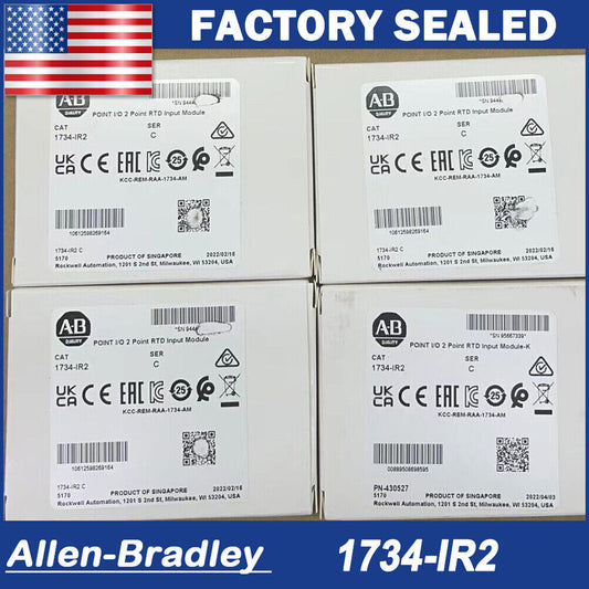 2023 New Surplus Sealed AB 1734-IR2 SER C POINT I/O 2 Point RTD Input Module DHL / UPS / FedEx