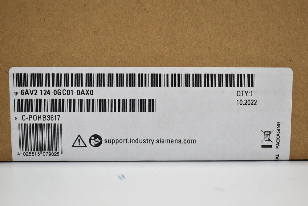 Siemens HMI Comfort Panel TP700 6AV2 124-0GC01-0AX0 (6AV2124-0GC01-0AX0)-