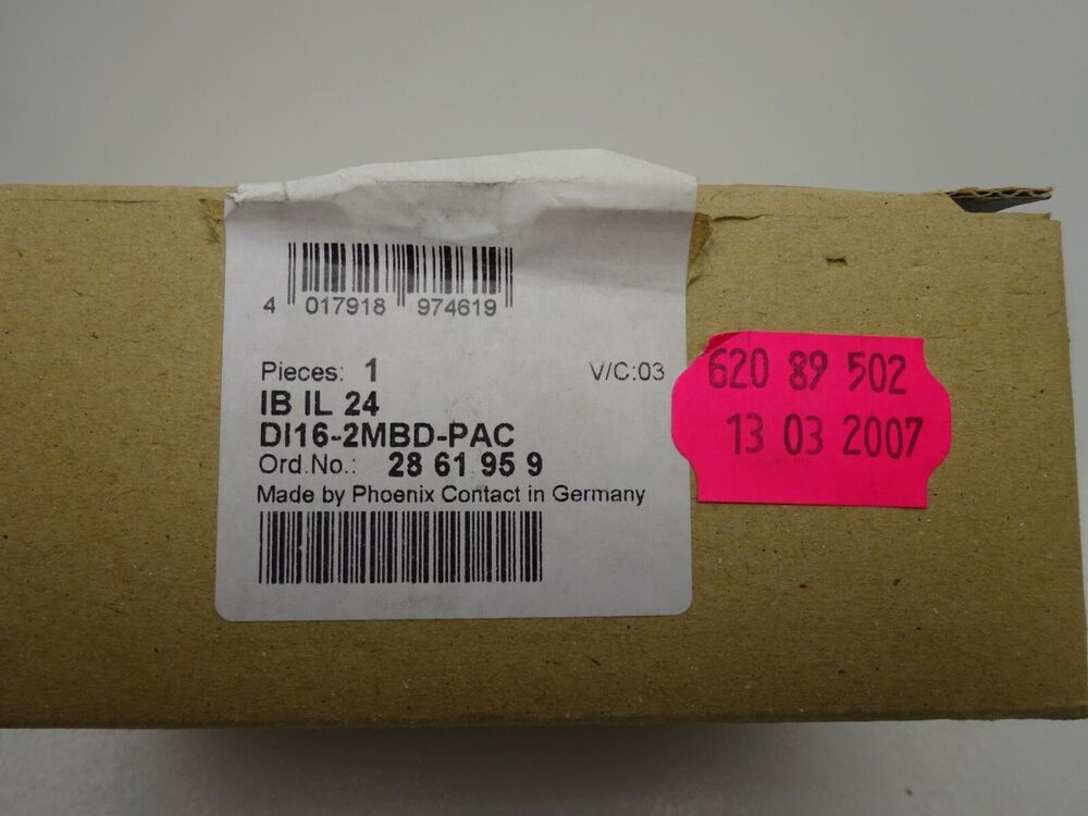 Phoenix Contact 2861959 Inline Eingabeklemme Ib IL 24 DI16-2MBD-PAC Terminal
