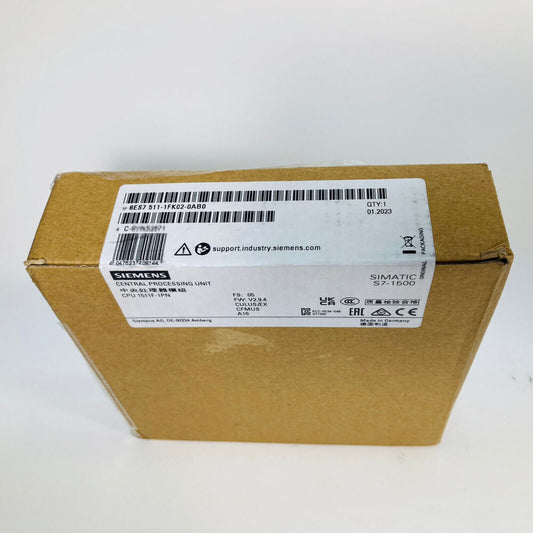 New Siemens 6ES7 511-1FK02-0AB0 6ES7511-1FK02-0AB0 S7-1500F, CPU 1511F-1 PN