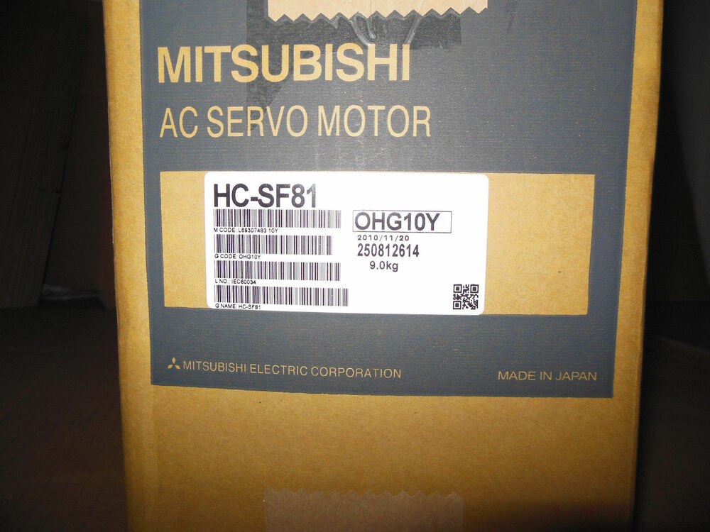 MITSUBISHI AC SERVO MOTOR HC-SF81 HCSF81 NEW FREE EXPEDITED SHIPPING DHL / UPS / FedEX