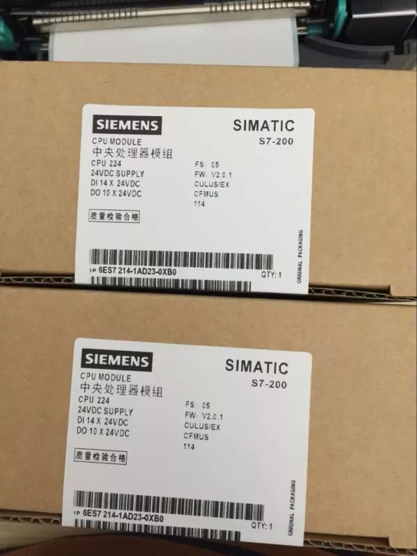 Siemens 6ES7214-1BD23-0XB8 New In Box 6ES72141BD230XB8 Expedited Shipping DHL / UPS / FedEx