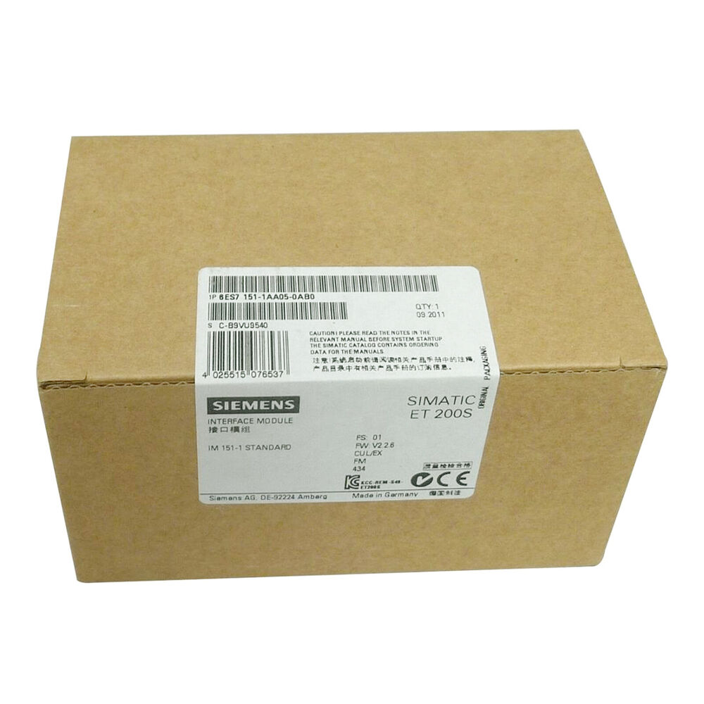 New Siemens 6ES7 151-1AA05-0AB0 PLC IM151-1 Profibus DP Interface Module DHL / UPS / FedEx