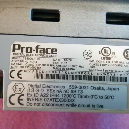 1PC New Pro-face AGP3301-L1-D24 Touch Screen AGP3301L1D24 Expedited Shipping DHL / UPS / FedEx