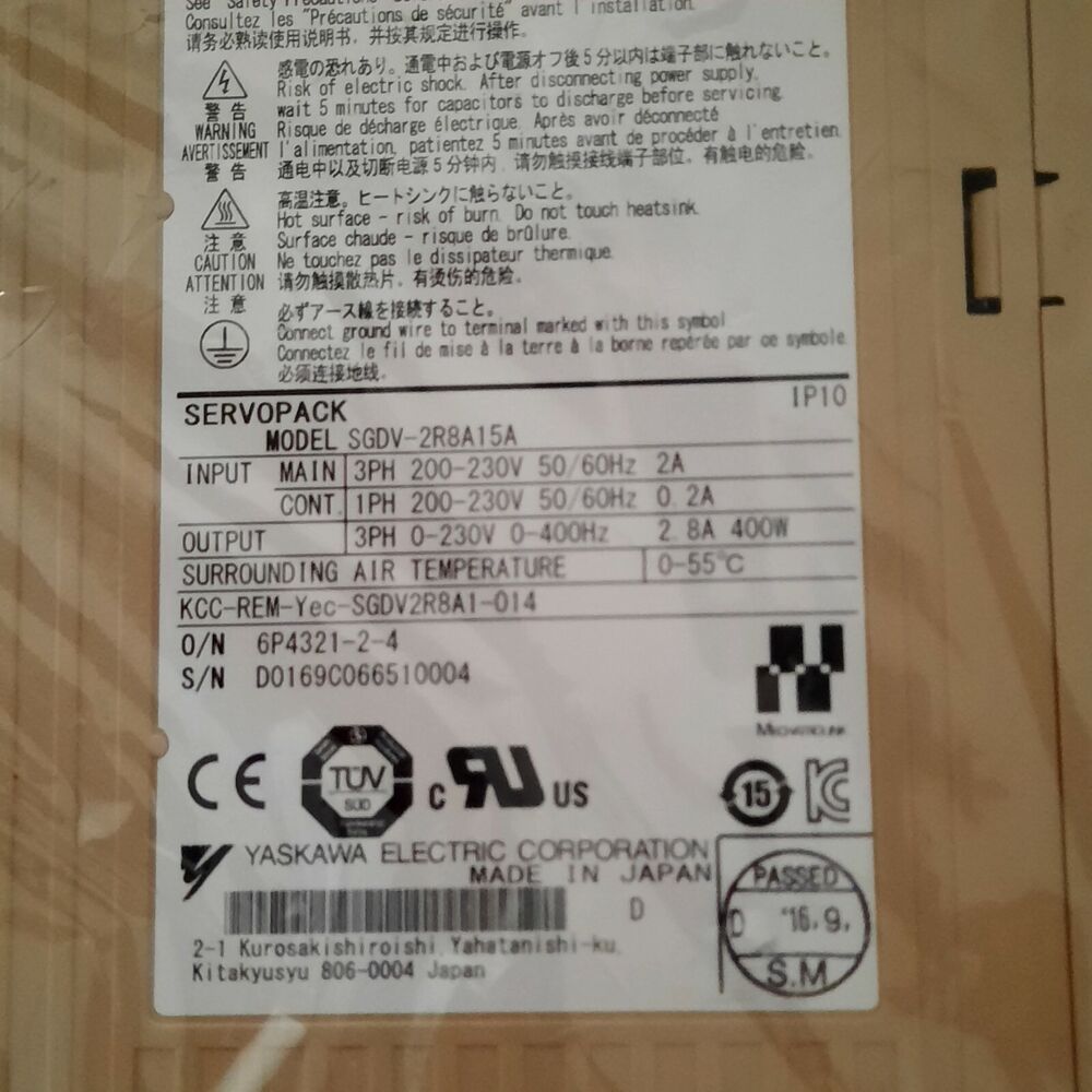 1PC New In Box Yaskawa SGDV-2R8A15A Servo Drives Expedited Shipping
