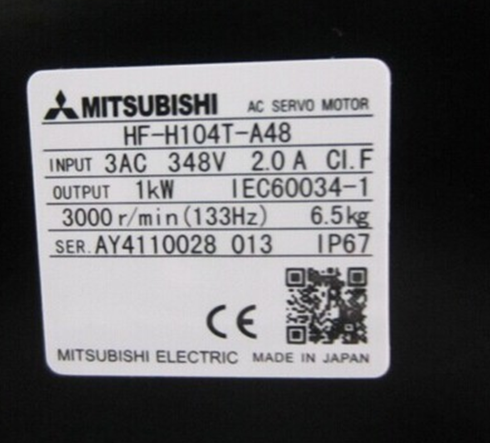 NEW Mitsubishi HF-H104T-A48 Servo Motor UPS / DHL / Fedex