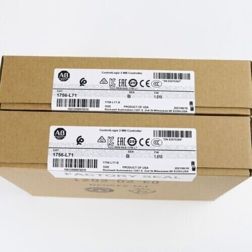 New Sealed Allen Bradley 1756-L71 SER B ControlLogix 2MB Controller AB 1756-L71 DHL / UPS / FedEx