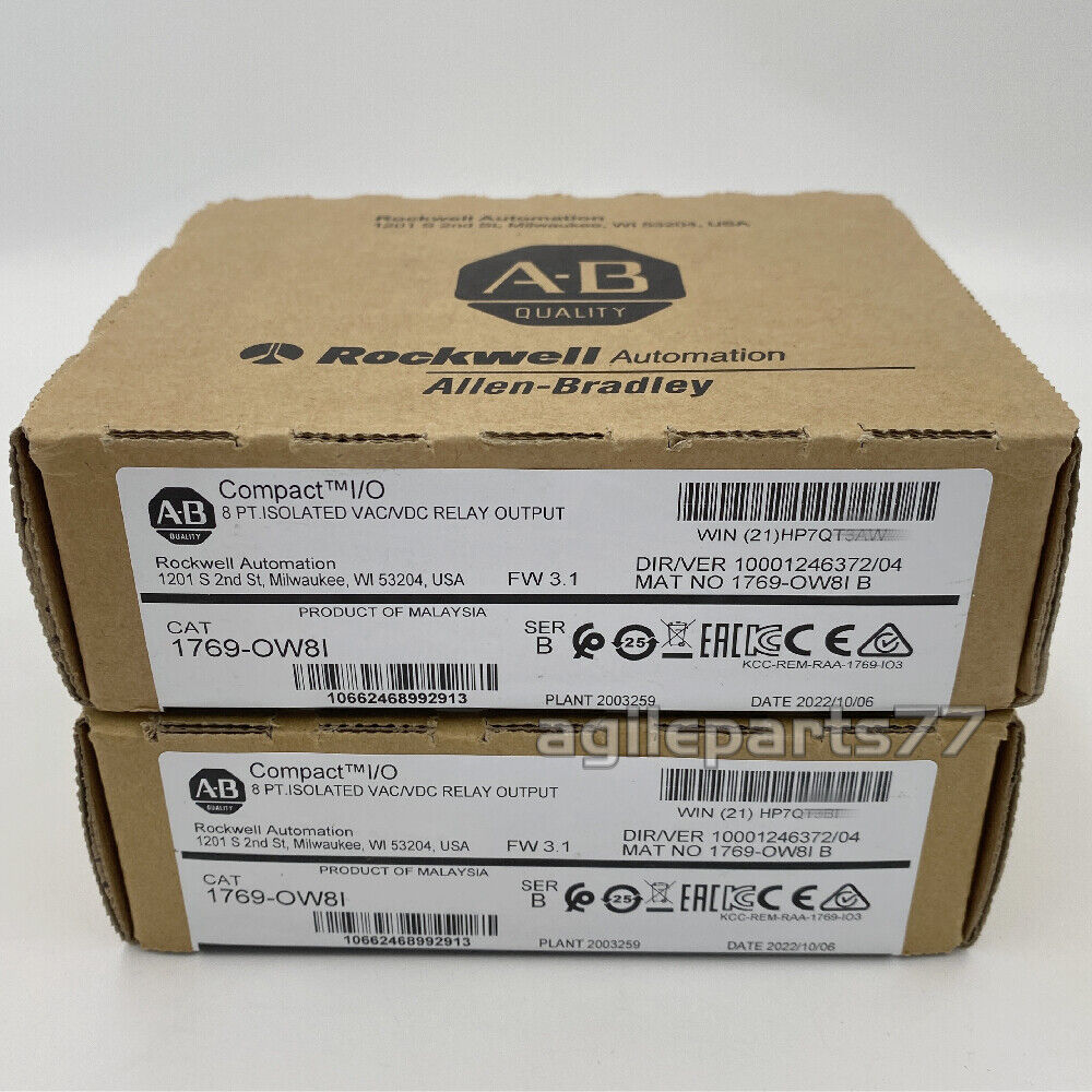 New In Box Sealed AB 1769-OW8I SER B CompactLogix Relay Output Module 1769OW8I DHL / UPS / FedEx