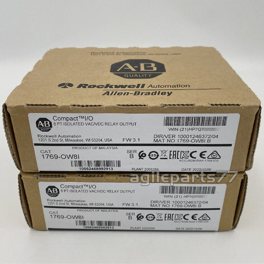 New In Box Sealed AB 1769-OW8I SER B CompactLogix Relay Output Module 1769OW8I DHL / UPS / FedEx