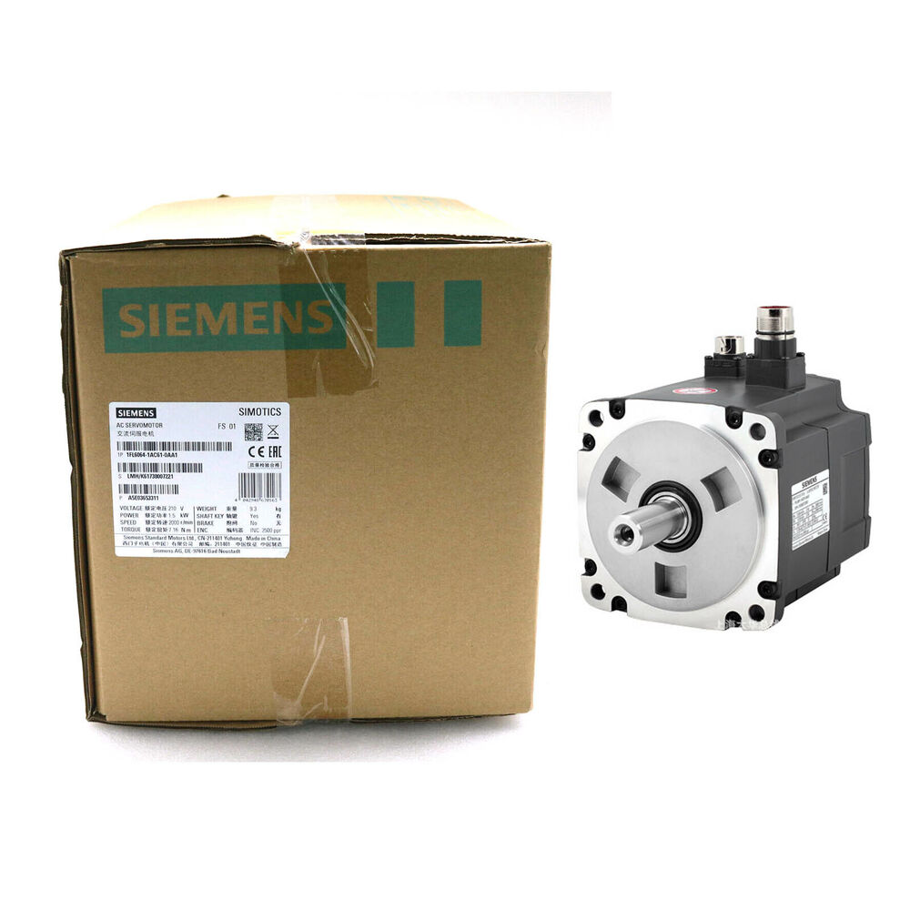 New In Box SIEMENS 1FL6064-1AC61-0AA1 Servo Motors V90 1.5KW DHL / UPS / FedEx