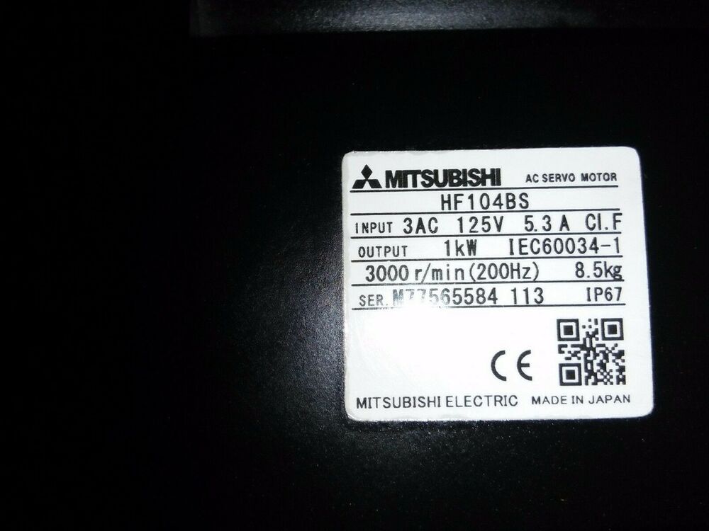 MITSUBISHI SERVO MOTOR HF104BS-A47 HF104BS NEW ORIGINAL FREE EXPEDITED SHIPPING DHL / UPS / FedEx