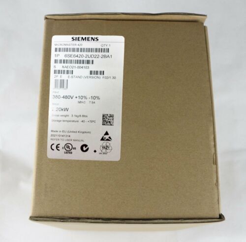1PC New Siemens 6SE6420-2UD22-2BA1 6SE6 420-2UD22-2BA1