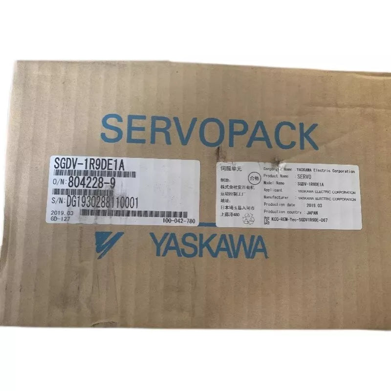 1PC New Yaskawa SGDV-1R9DE1A Servo Driver Expedited Shipping