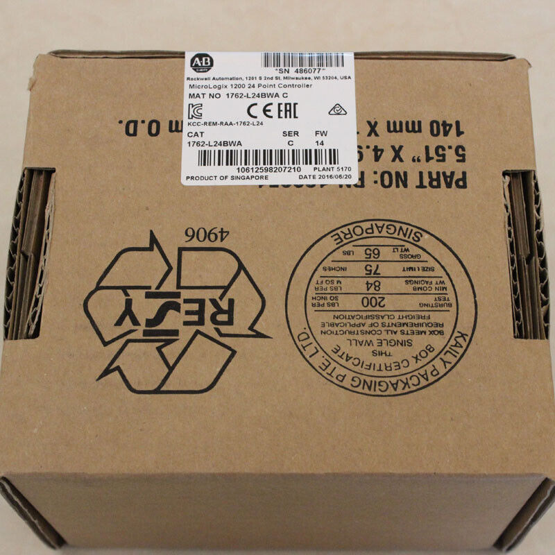 For Allen Bradley 1762-L24BWA MicroLogix 1200 24 Point Controller AB 1762L24BWA UPS / DHL / Fedex
