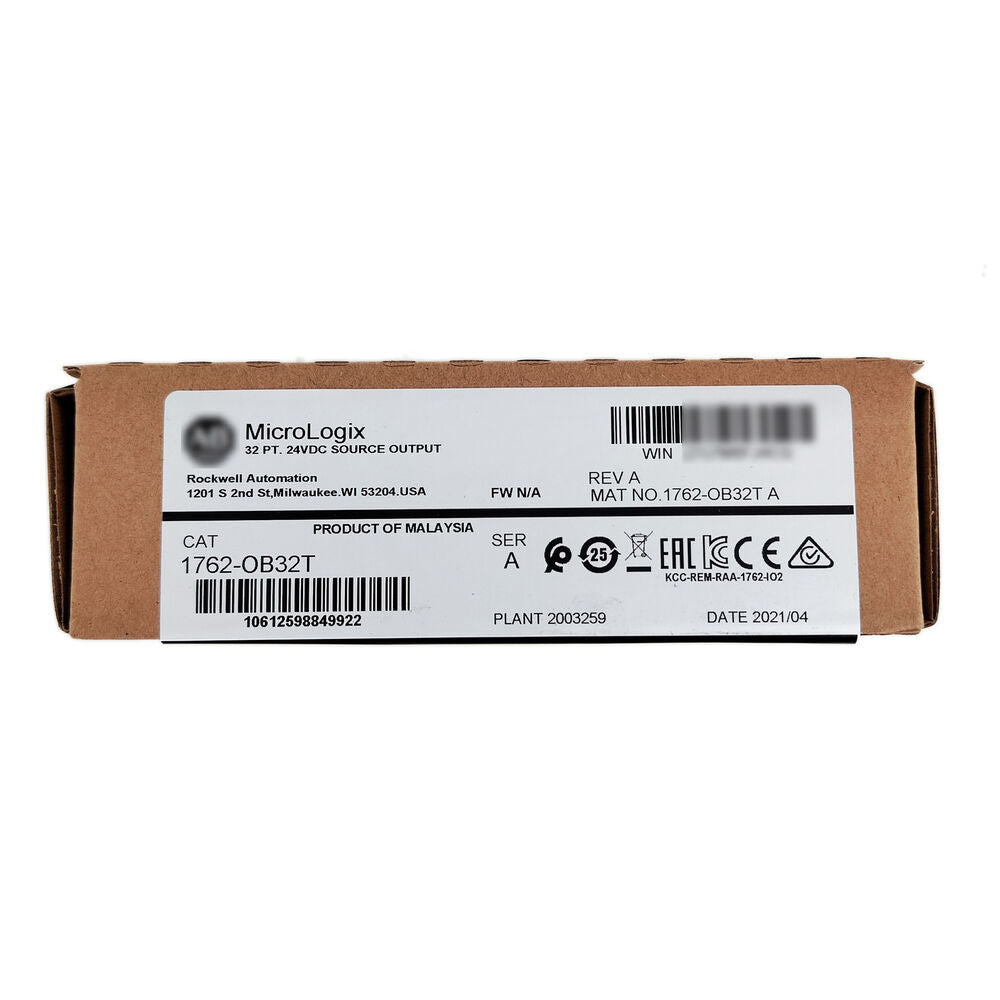 New Factory Sealed 1762-OB32T SER A MicroLogix 32 Point D/O Module 1762OB32T AB Fedex or DHL