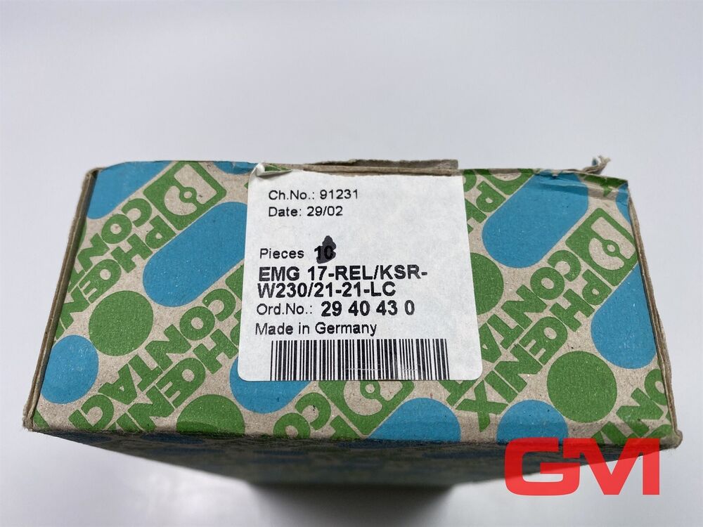 Ve 8x Phoenix Contact Relay Module EMG 17-rel/Ksr-w230/21-21-lc Relay 2940430