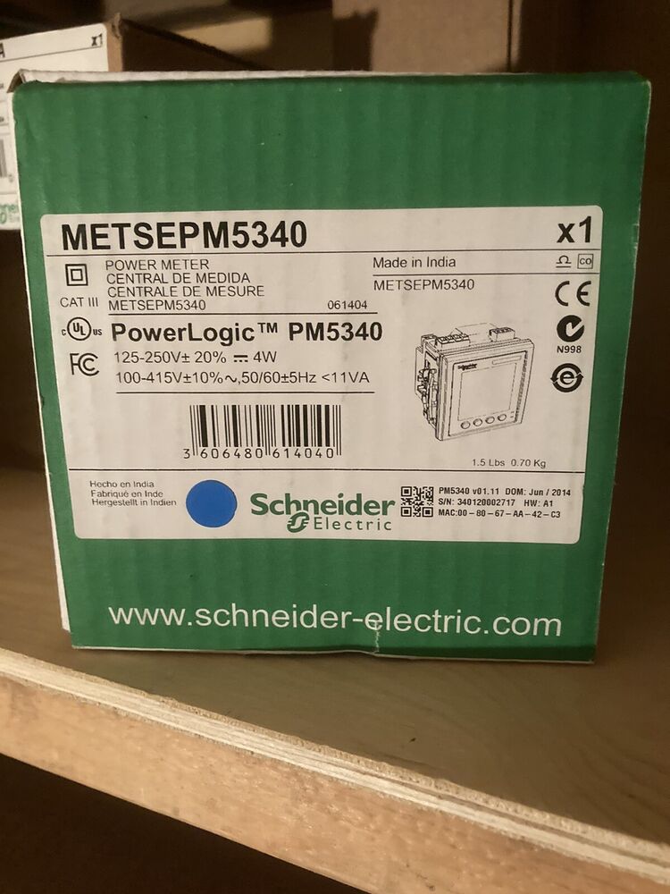 1PC New Schneider Electric METSEPM5340 Power Logic PM5340 Power Meter DHL / UPS / FedEX