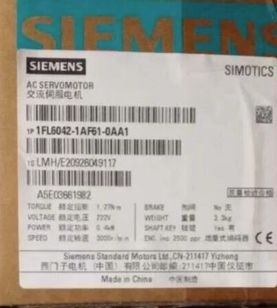 NEW Siemens 1FL6042-1AF61-0AA1 PLC 1FL60421AF610AA1 DHL / UPS / FedEx
