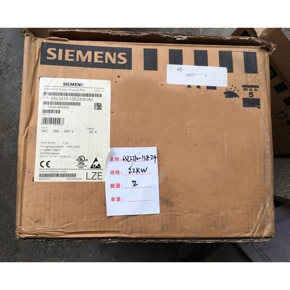 New Siemens converter Power Module PM340 6SL3210-1SE24-5UA0 6SL3 210-1SE24-5UA0