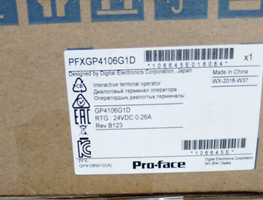 PRO-FACE PFXGP4106G1D HMI Proface Touch Panel New In Box Expedited Shipping DHL / UPS / FedEx