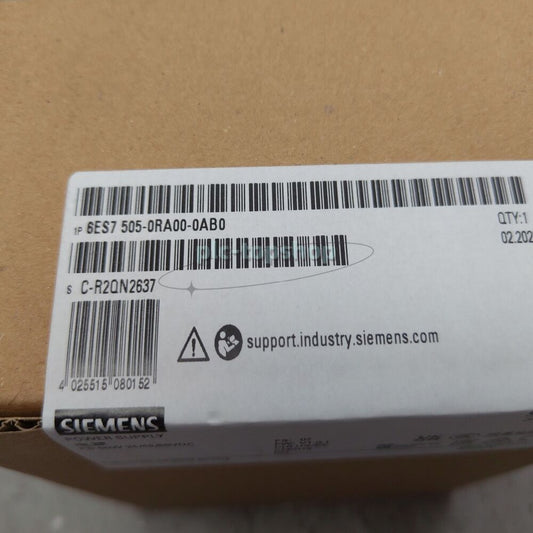 New Siemens 6ES7 505-0RA00-0AB0 6ES7505-0RA00-0AB0 S7-1500 System power supply