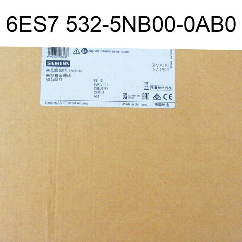 New Siemens 6ES7532-5NB00-0AB0 6ES7 532-5NB00-0AB0 S7-1500 analog output module
