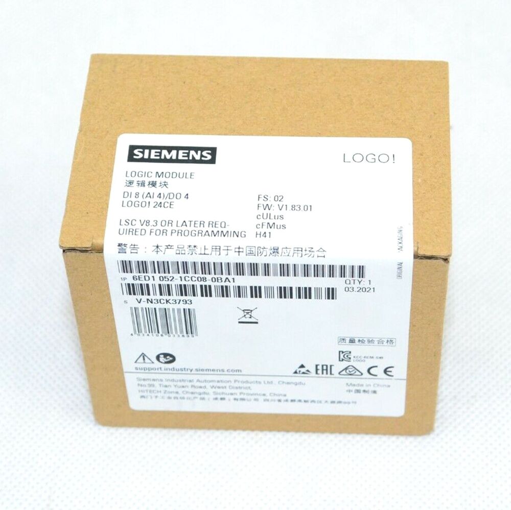 1PC New In Box SIEMENS 6ED1 052-1CC08-0BA1 ! 24CE Logic Module DHL / UPS / FedEx