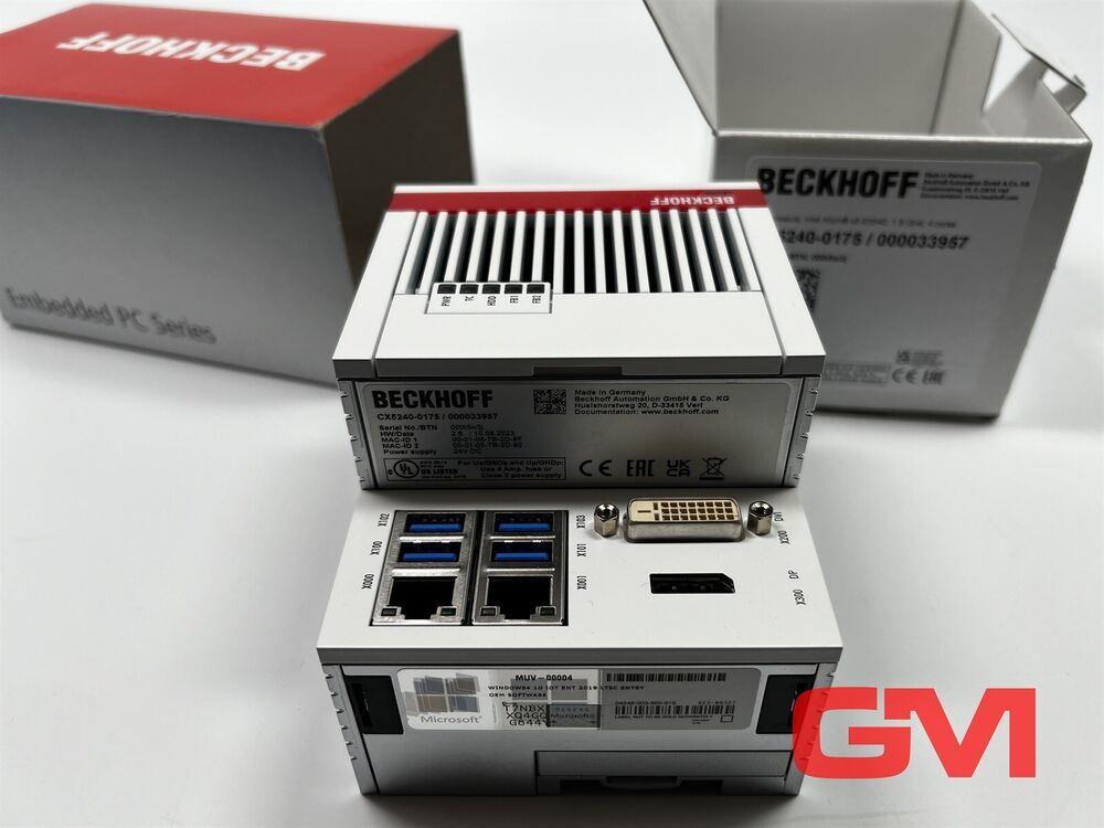 Beckhoff CPU Module CX5240-0175 Hw 2.6 Windows 10 Iot Enterprise 2019