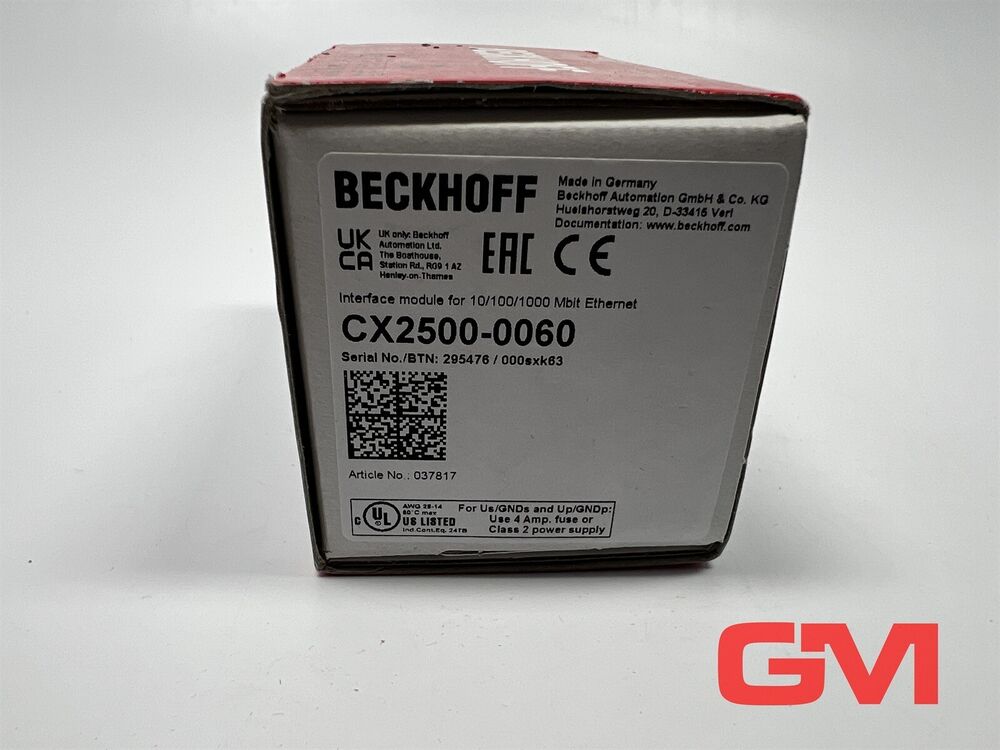 Beckhoff Ethernetmodul CX2500-0060 Interface Module 10/100/1000 Mbit/S Hw 2.5