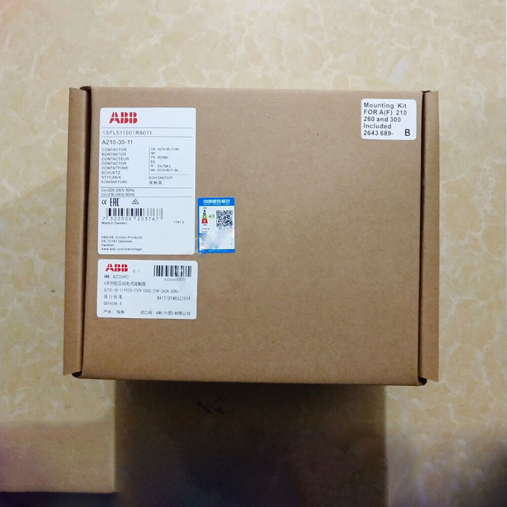 ABB A210-30-11 Contactor 220-230V New In Box Expedited Shipping DHL / UPS / FedEx