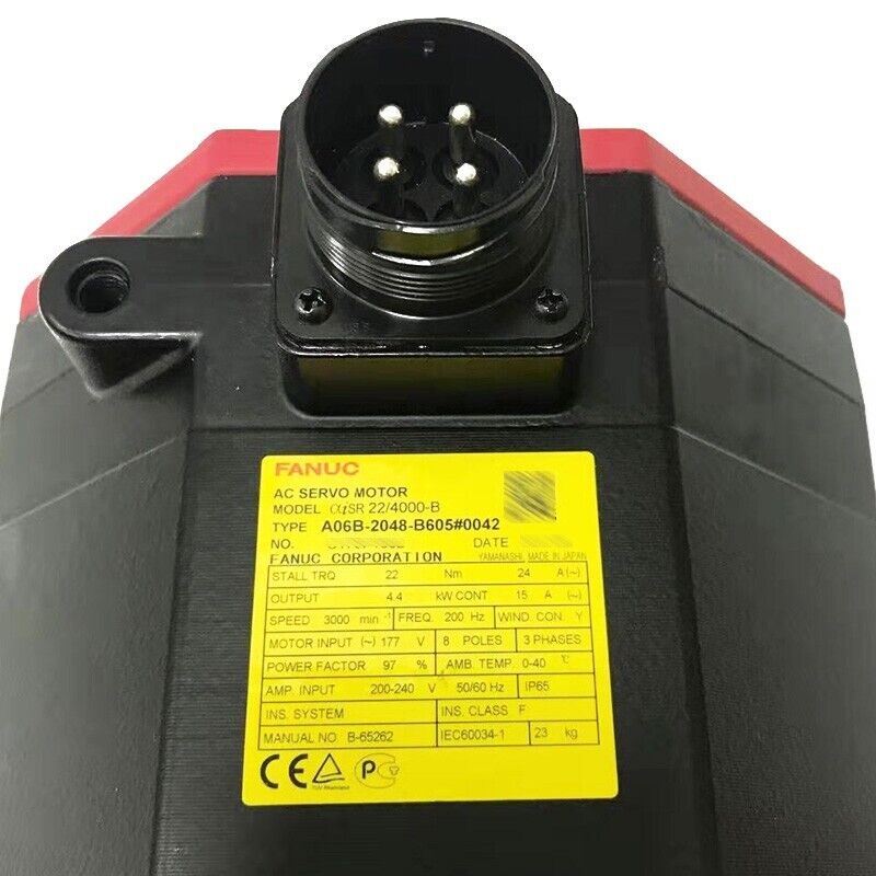 NEW FANUC A06B-2048-B605#0042 SERVO MOTOR A06B2048B605#0042 EXPEDITED SHIPPINGDHL / UPS / FedEx