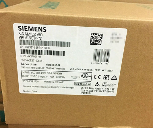 NEW SIEMENS 6SL3210-5FB12-0UF0 6SL32105FB120UF0 DHL / UPS / FedEx