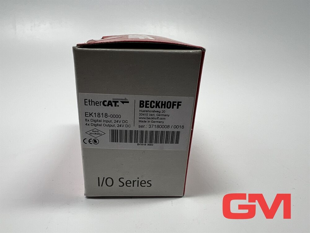 Beckhoff Ethercat-Koppler EK1818 Ethercat Coupler EK1818-0000 8DI 4DO 24VDC