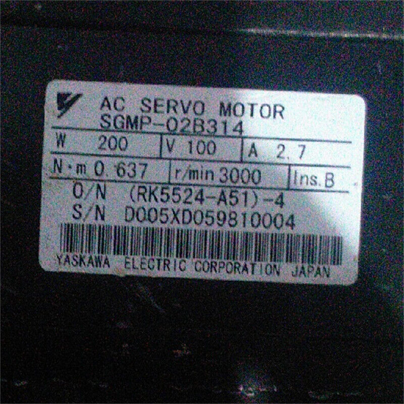 1PC New Yaskawa SGMP-02B314 Servo Motor Expedited Shipping SGMP02B314