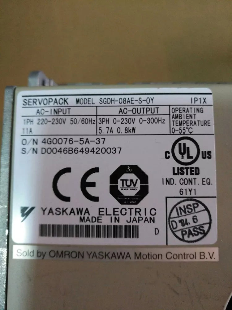 1PC New Yaskawa SGDH-04AE-S-OY Servo Driver Expedited Shipping