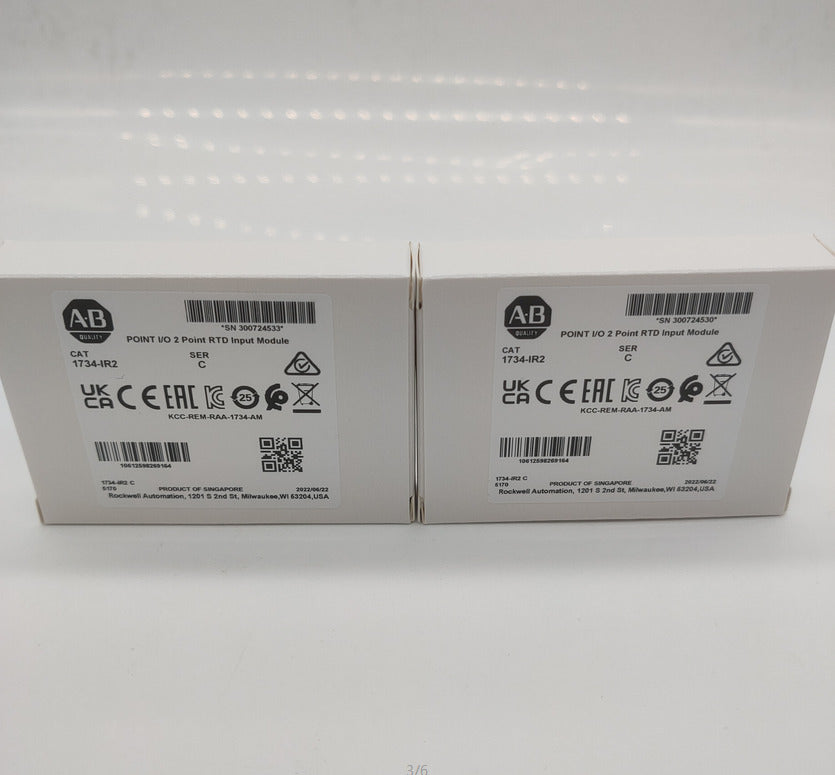 2023 New Surplus Sealed AB 1734-IR2 SER C POINT I/O 2 Point RTD Input Module DHL / UPS / FedEx