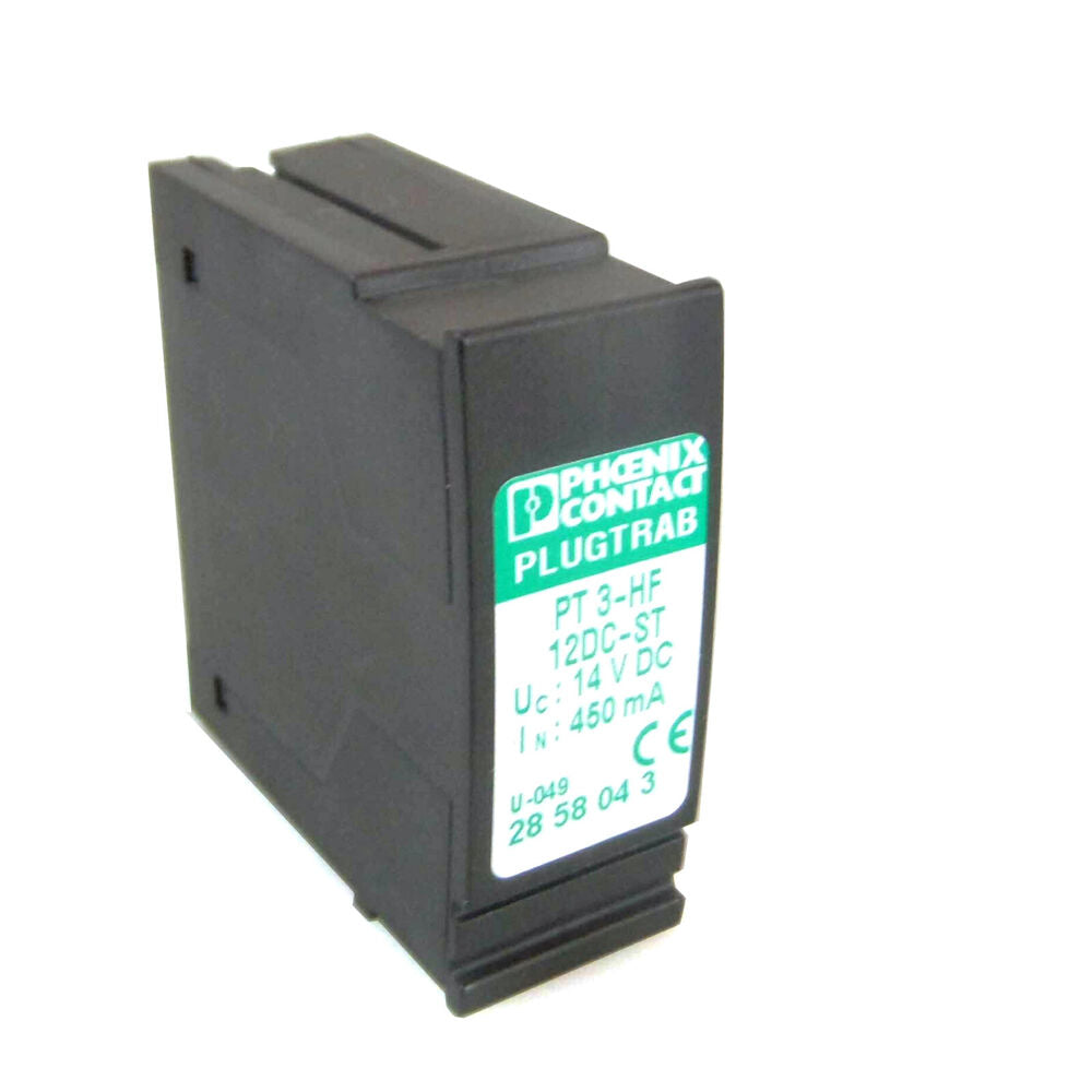 New In Box PHOENIX CONTACT PT3-HF-12DC-ST 2858043 Surge Protection Plug DHL / UPS / FedEx