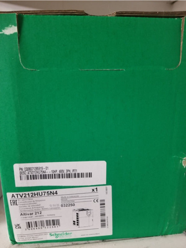 NEW Schneider Electric Factory Sealed ATV212HU75N4 Altivar 212 AC speed drive UPS / DHL / Fedex