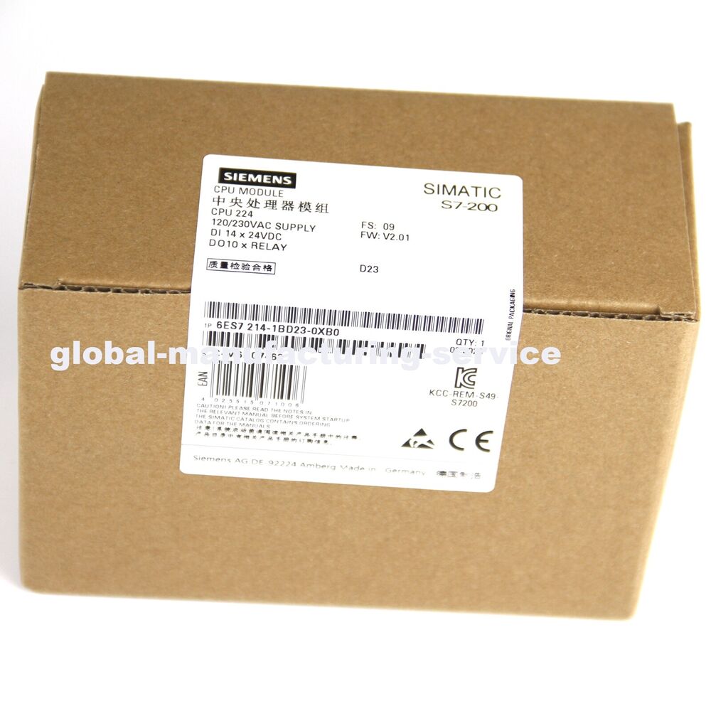 NEW SIEMENS 6ES7 214-1BD23-0XB0 6ES7214-1BD23-0XB0 CPU Module Made In Germany DHL / UPS / FedEx