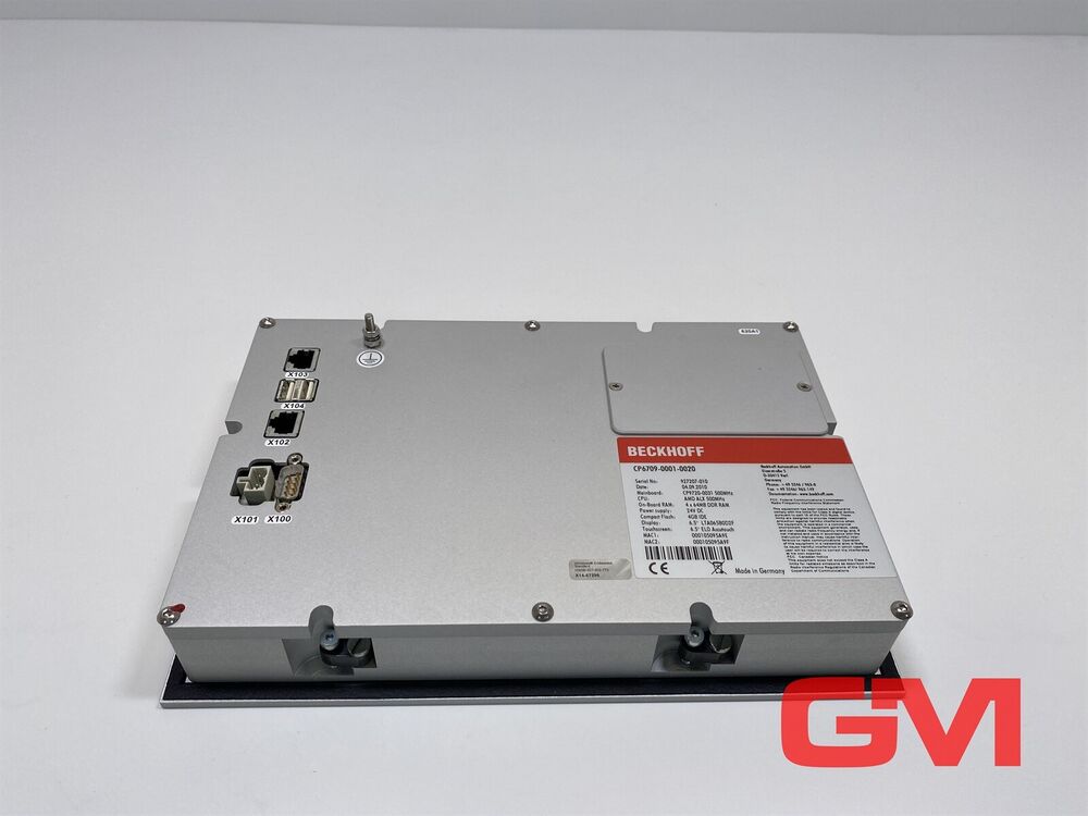 Beckhoff Installation Panel PC CP6709-0001-0020 Operator Panel Economy CP67xx