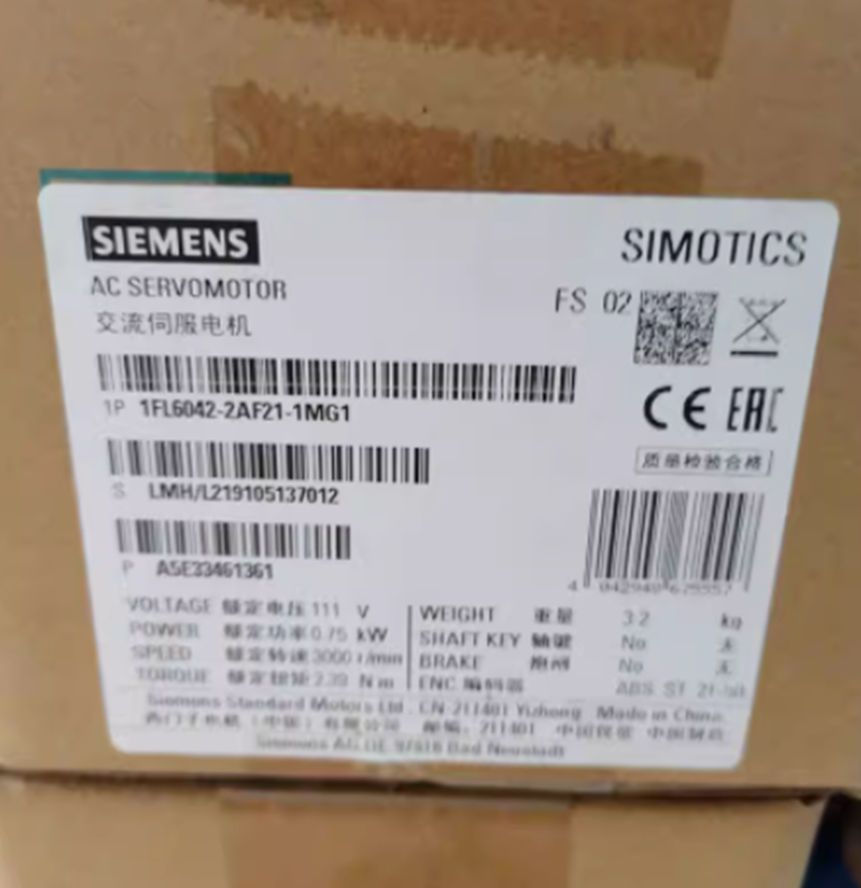 NEW SIEMENS 1FL6042-2AF21-1MG1 AC Servo Motor DHL / UPS / FedEx