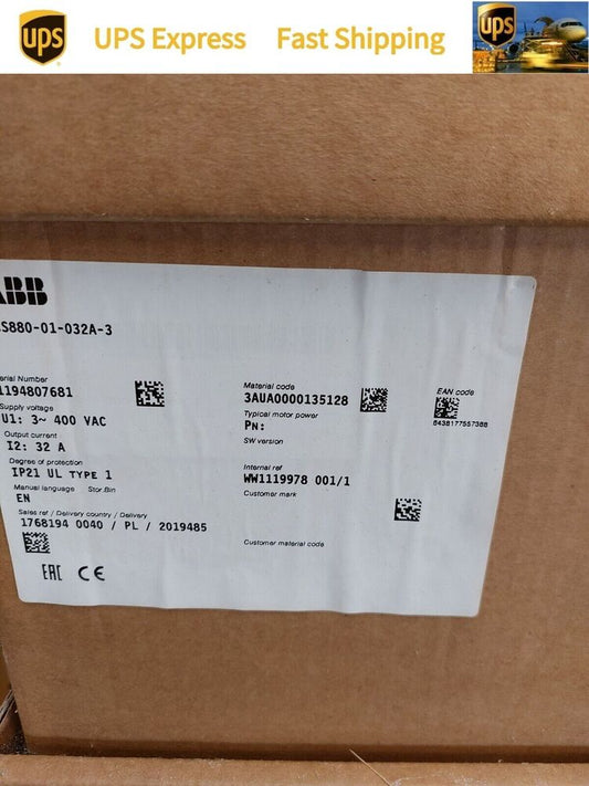 ABB ACS880-01-032A-3 ABB 15KW Brand New in Original Sealed Packaging Spot Goods