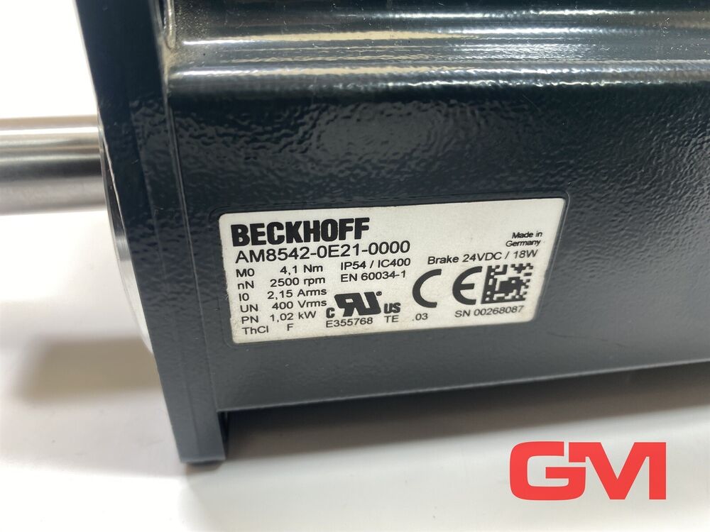 Beckhoff Servo Motor AM8542-0E20-0000 4,1 NM 2,15 A 2500 And / Min